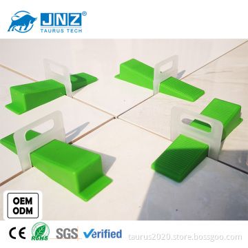 JNZ tile leveling system clips wedges floor wall